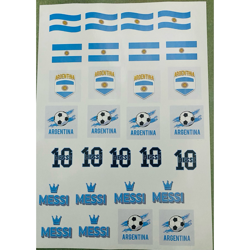 Sticker dán world 🏆 cup M10 Messi (STICKER TRẮNG ĐỤC)