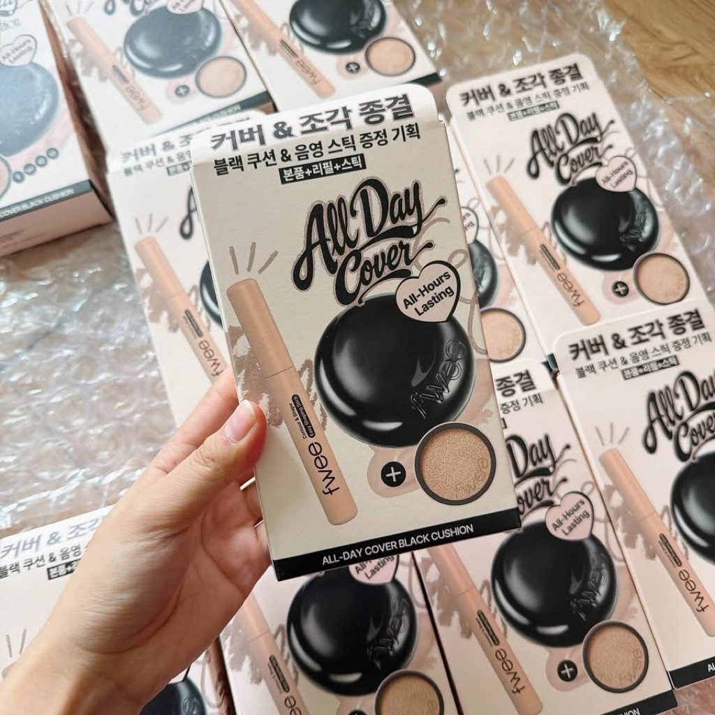 [CHÍNH HÃNG 100%] SET CUSHION FWEE #TONE 19N MẪU MỚI (1 cushion+1 refill +1 tạo khối)