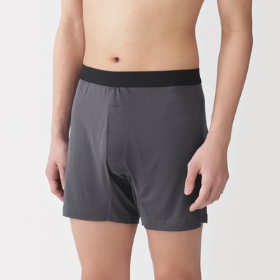[26AW] MUJI Quần Lót Trunk Kiểu Mở Trước Dệt Kim