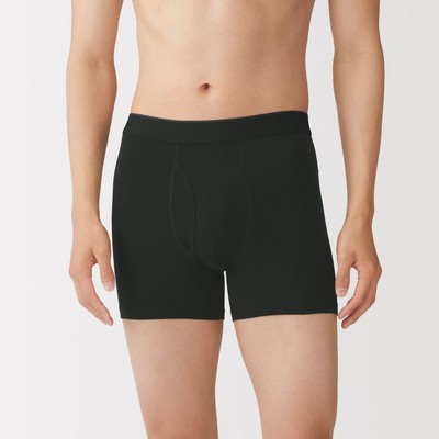 [26AW] MUJI Quần Lót Boxer Co Giãn Kiểu Mở Trước Vải Lyocell