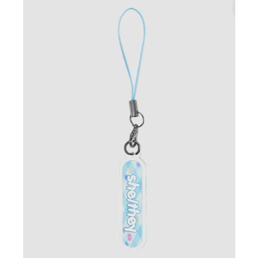 She/they blue dogtag Clear Acrylic Keychains