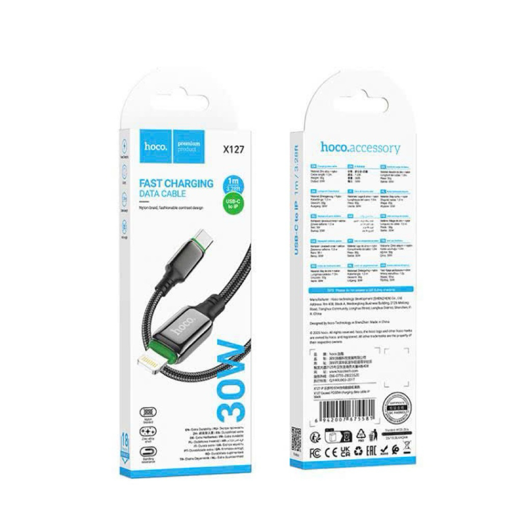 👉 Cáp hoco X127 PD Sạc nhanh 30w
