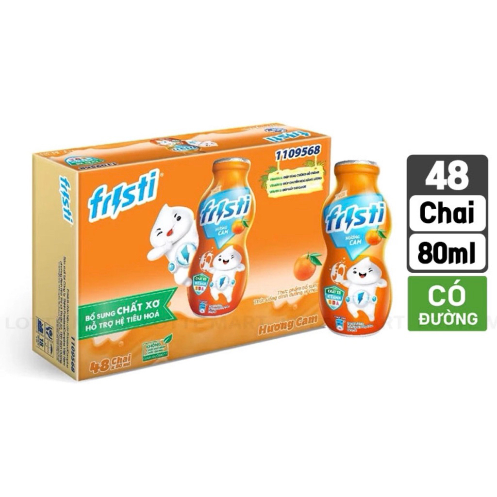 SỮA UỐNG ĐÓNG CHAI FRISTI THÙNG 48chai DATE MỚI