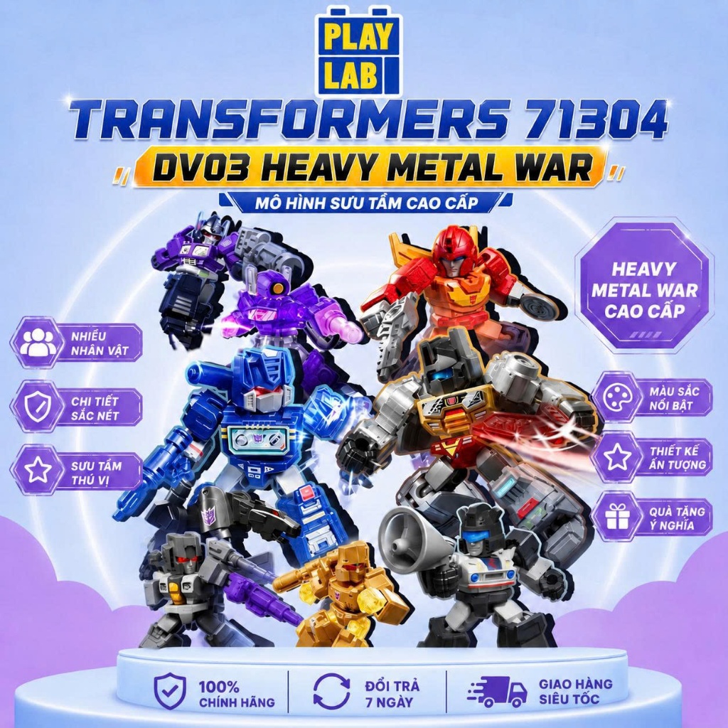 [NEW CÓ SẴN] Blokees Figures – Transformers 71304 – DV03 Heavy Metal War