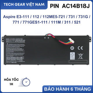 Pin Dùng Cho Laptop Acer Aspire 3 A315-54, A315-55 AC14B18J Aspire ES1-311, ES1-523, ES1-531,... Bảo Hành 6 Tháng