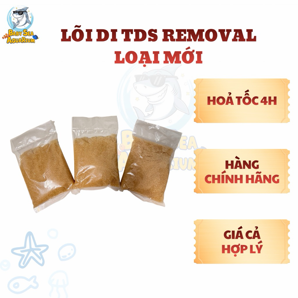 Lõi DI TDS REMOVAL (Loại mới-Chất lượng tốt hơn)_Khử TDS cho nước tinh khiết chuẩn RO/DI (chỉ nên đặ