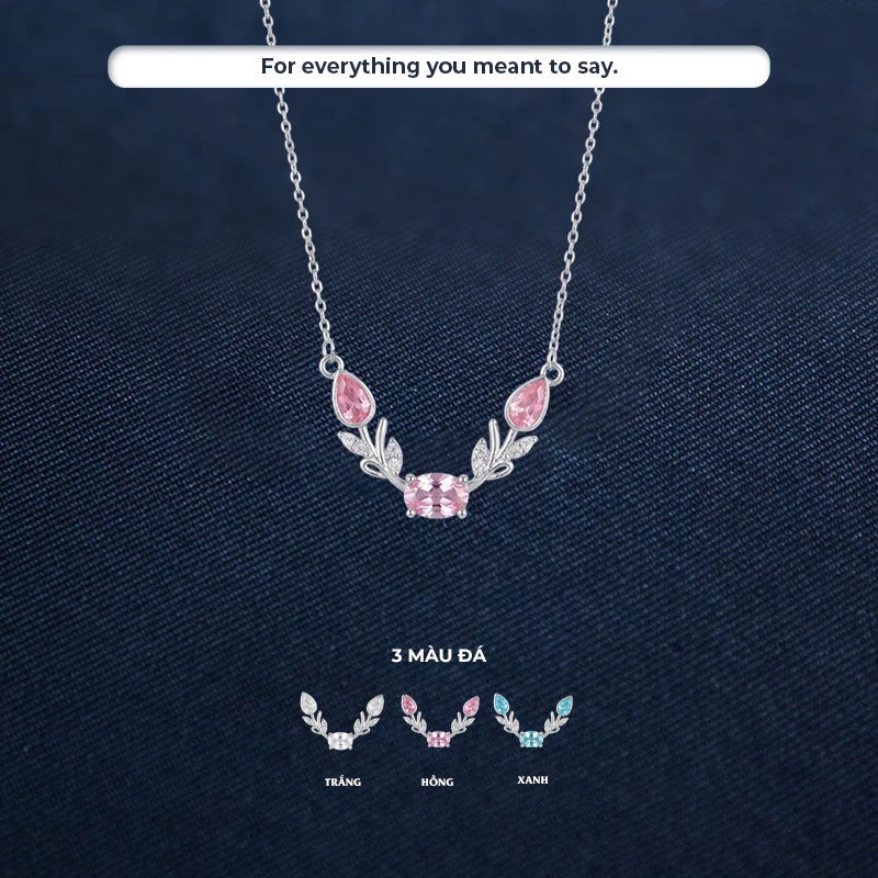 Dây chuyền bạc nữ S925 Tulip Đơn Asimi The Unsaid DC77 2