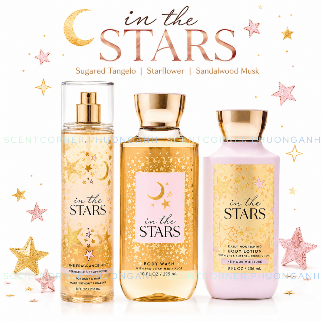 IN THE STARS | Bộ sản phẩm Body Mist - Lotion - Sữa Tắm - Butter