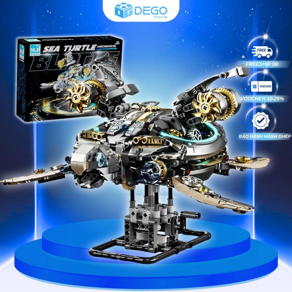 Mô hình lắp ráp Rùa Cơ Khí SKU 13097 Đồ chơi lắp ráp mô hình thú trưng bày DEGO Toys