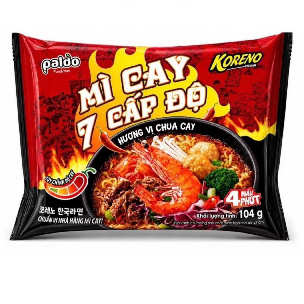 Mì Cay Koreno 7 cấp độ