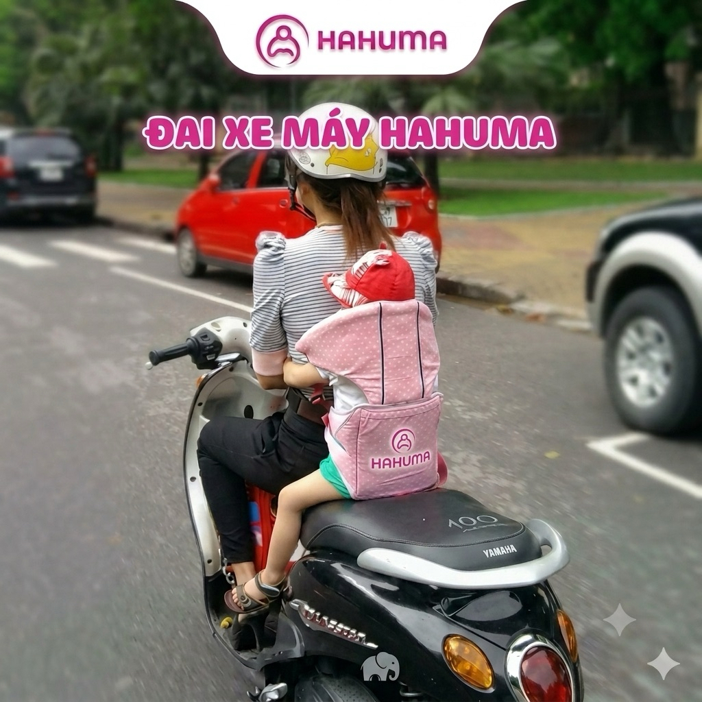 Đai Đi Xe Máy Đỡ Cổ HAHUMA Cho Trẻ Em 1-7 Tuổi