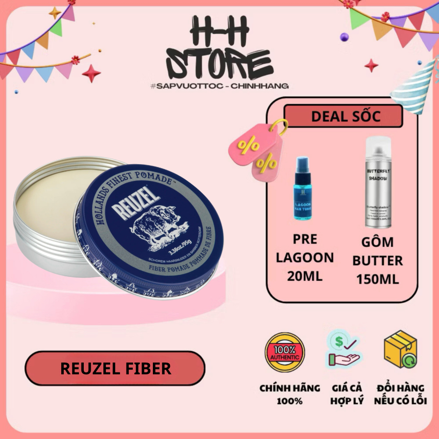 [ CHÍNH HÃNG ] Sáp vuốt tóc Reuzel Fiber Pomade