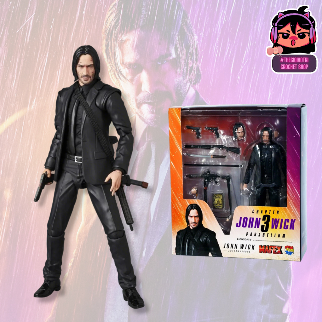 MAFEX 233 (AUTHENTIC) HIGH QUALITY ACTION FIGURE "JOHN WICK - CHAPTER 3 " (2ND - NEWSEAL)
