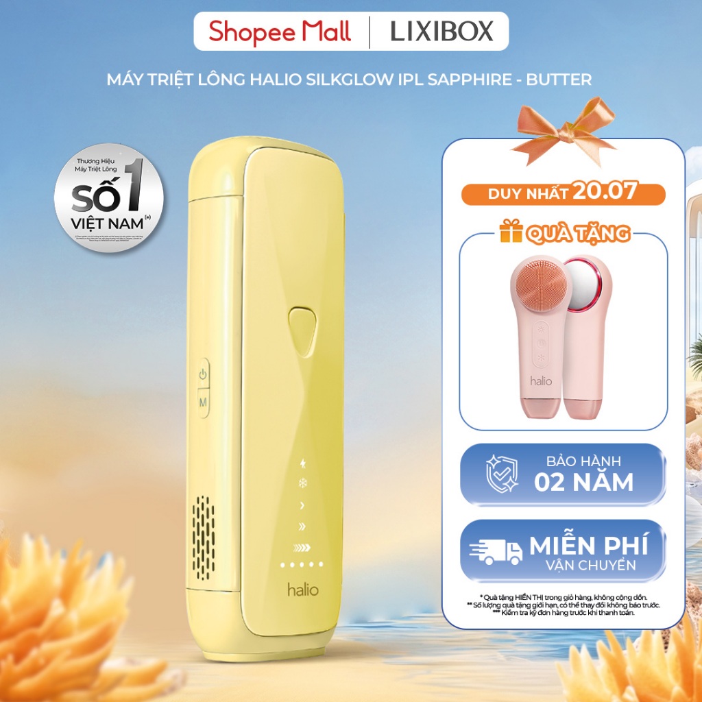 [MỚI] Máy Triệt Lông Halio SilkGlow IPL Sapphire Cooling Hair Removal Device