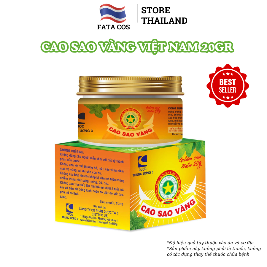 Cao sao vàng, Cao Sao Vàng chính hãng TW3 20g Fata co's