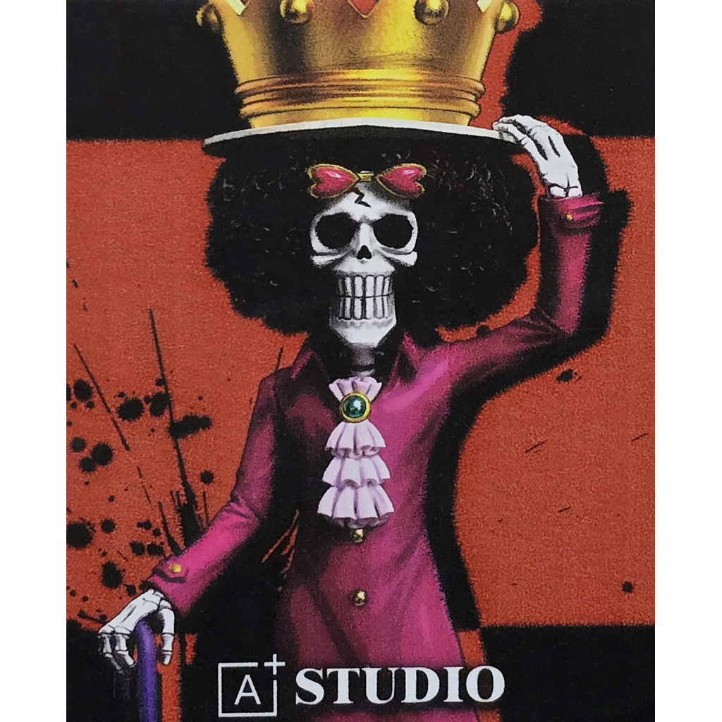 Mô hình Resin WCF chính hãng A+ Studio One Piece Dressrosa Kingdom Team Mũ Rơm Brook