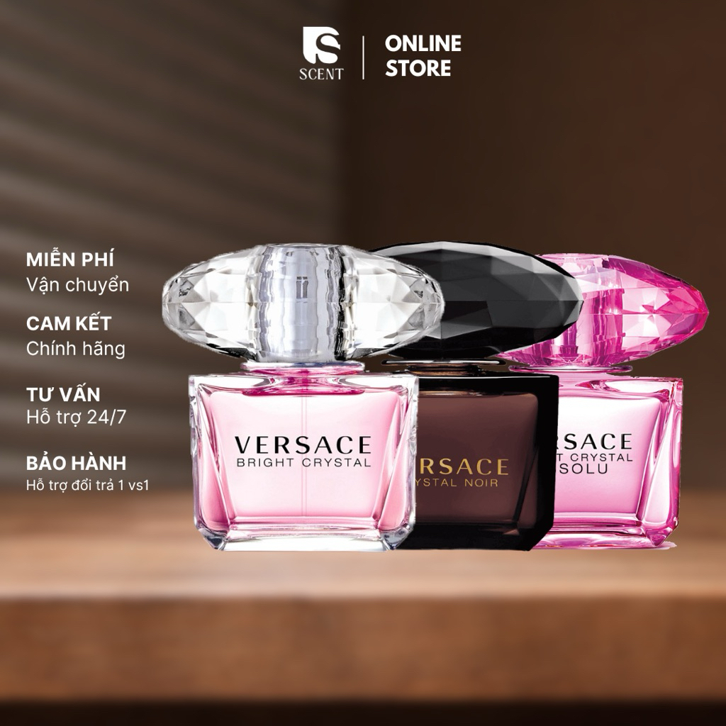 [SSCENT] Versace bright crystal EDT * Crystal Noir * Bright Crystal Absolu | Mẫu thử nước hoa nữ
