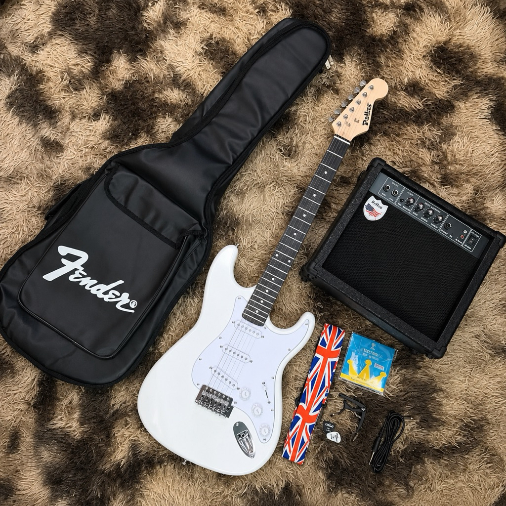 Guitar Điện Dallas Cao Cấp - Tặng đủ 9 món phụ kiện kèm loa Dallas DL15 W công suất lớn - Bán chạy t
