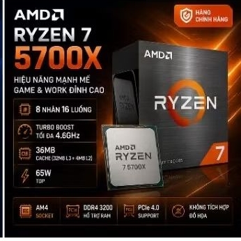 CPU AMD Ryzen 7 5700X Chính Hãng tray new