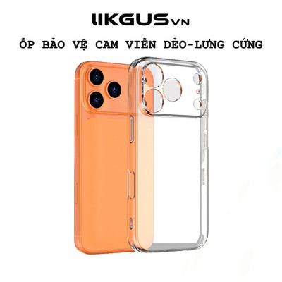 Ốp Lưng Trong Suốt LikgusVN Chính Hãng iP11–16 | Siêu Mỏng Nhẹ | Có Màng Bảo Vệ Camera | Chống Ố