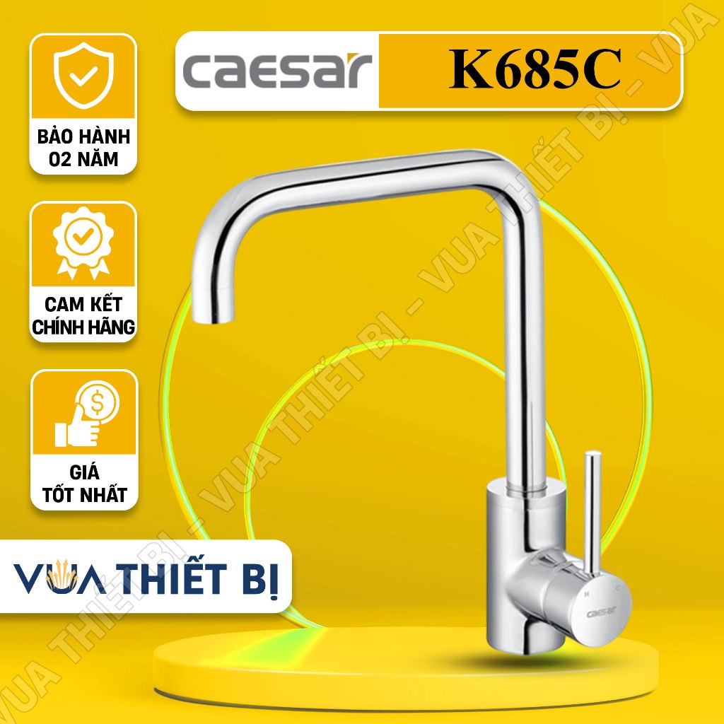 CAESAR K685C - Vòi rửa bát Vòi bếp nóng lạnh Chính Hãng Caesar