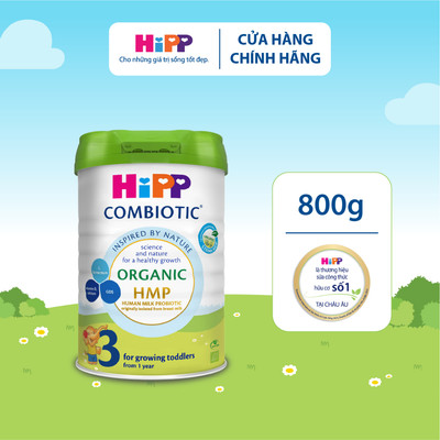 [Key] Sữa bột công thức HiPP 3 Organic Combiotic 800g - nhập khẩu Đức