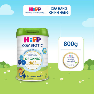 [Key] Sữa bột công thức HiPP 4 Organic Combiotic 800g dành cho trẻ từ 3 tuổi (1 Lon)