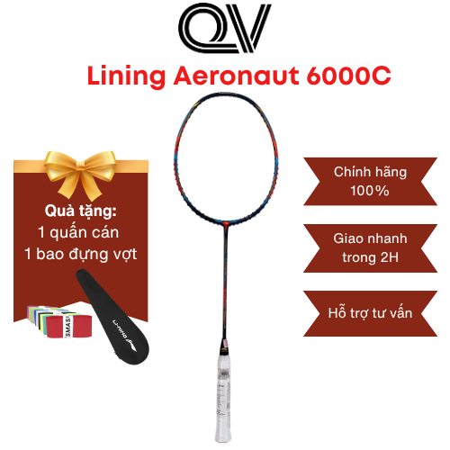 Vợt cầu lông Lining Aeronaut 6000c chính hãng Quốc Việt Badminton phù hợp cho người chơi trong cả đá