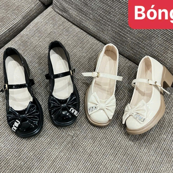 giay nu giay lolita de cao 5cm da bong mem de trong tron mv567