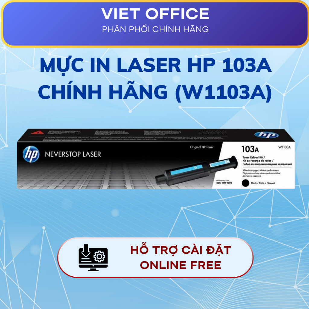 Mực In Laser HP 103A Chính Hãng (W1103A) – Bộ Nạp Mực Neverstop, Dùng HP Neverstop 1000/1200 Series
