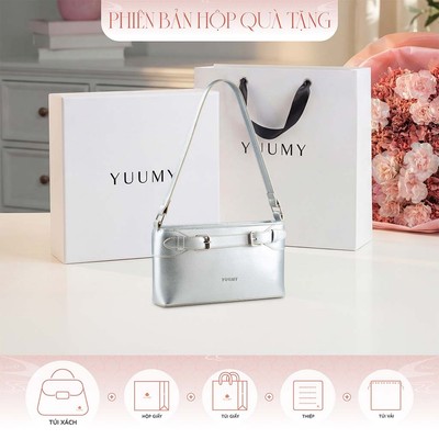 Bộ hộp quà YUUMY (Túi đeo vai nữ YUUMY YN333 + Hộp quà YHQ3T + Túi giấy YTG3T + Túi rút BVR3838 + Thiệp cảm ơn YBT1)