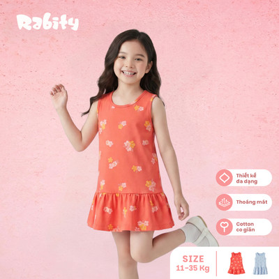  Đầm thun sát nách đuôi cá bé gái Rabity 952.101