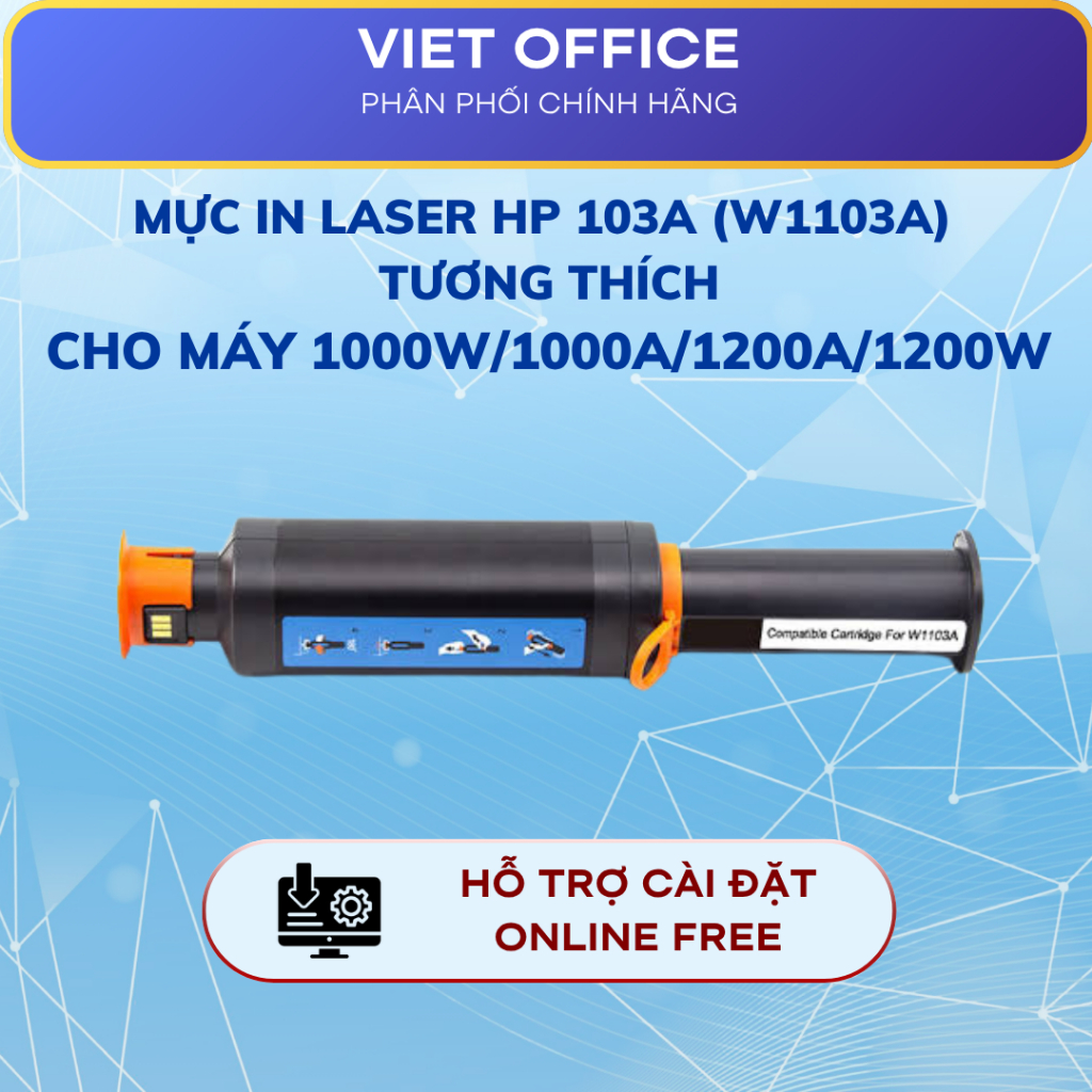 Mực In Laser HP 103A (W1103A) Tương Thích – Bộ Nạp Mực Neverstop, Giá Rẻ, Dùng HP 1000/1200 Series