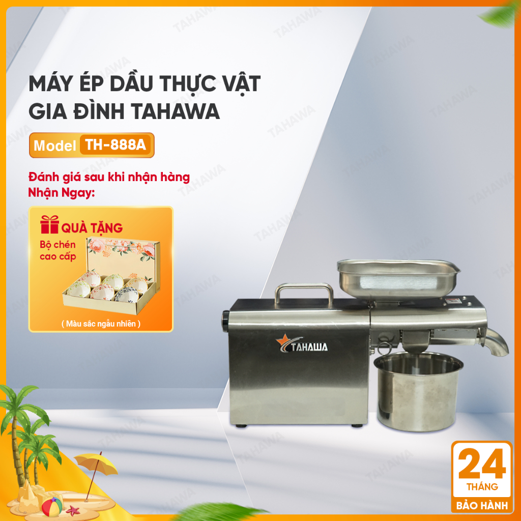 Máy ép dầu thực vật nóng lạnh dùng trong gia đình Tahawa TH-888A