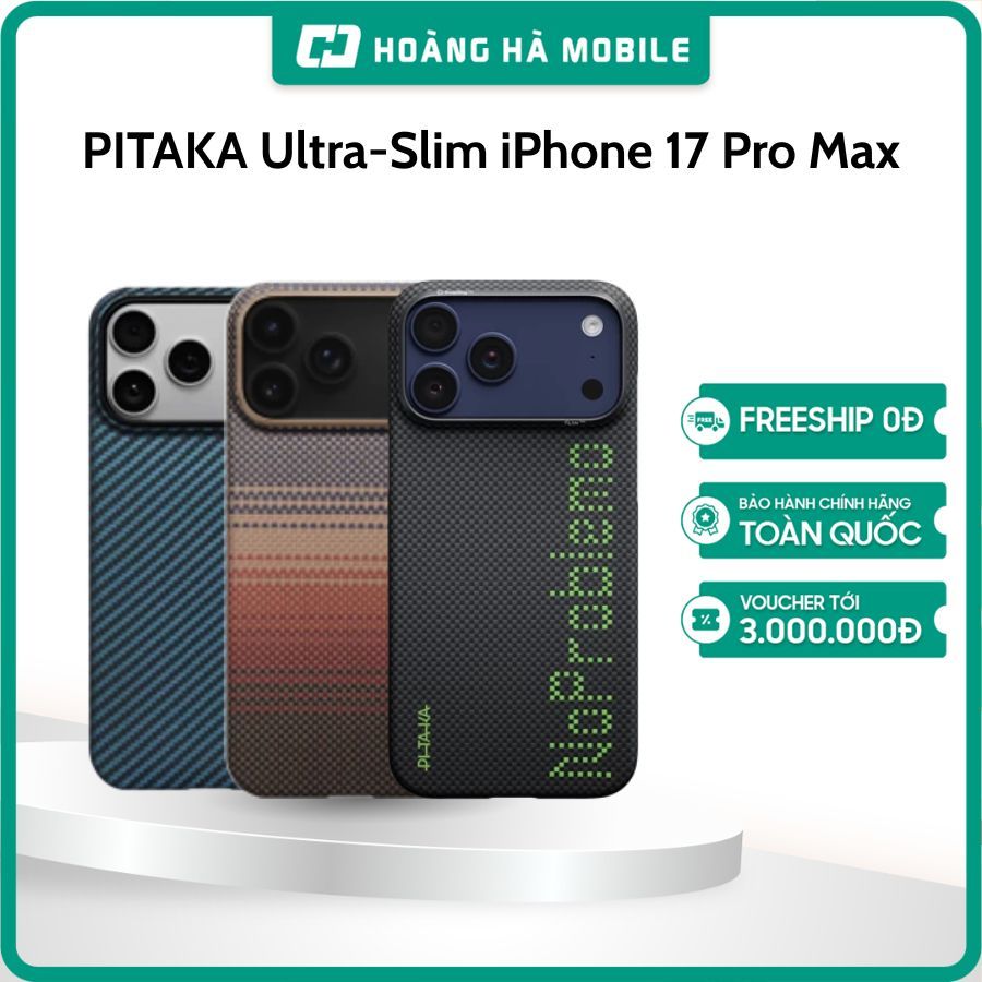 Ốp lưng PITAKA Ultra-Slim (with PitaTap) iPhone 17 Pro Max