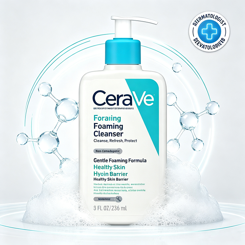 CeraVe SA Smoothing Cleanser (Sữa rửa mặt), salicylic acid unclog pores acne smoothing face wash 236