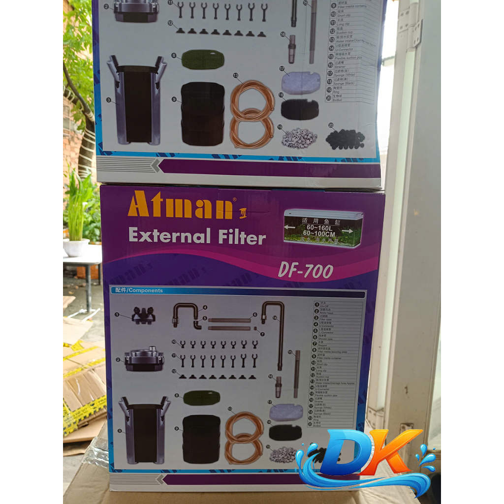 Lọc thùng Atman DF-700, DF-1000, DF-1300 dùng cho bể thủy sinh cá cảnh///