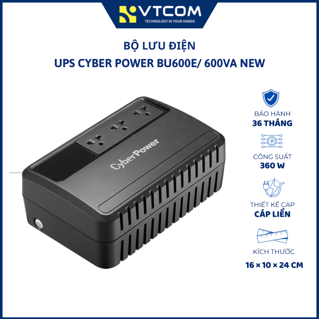 UPS CYBER POWER BU600E/ 600VA NEW