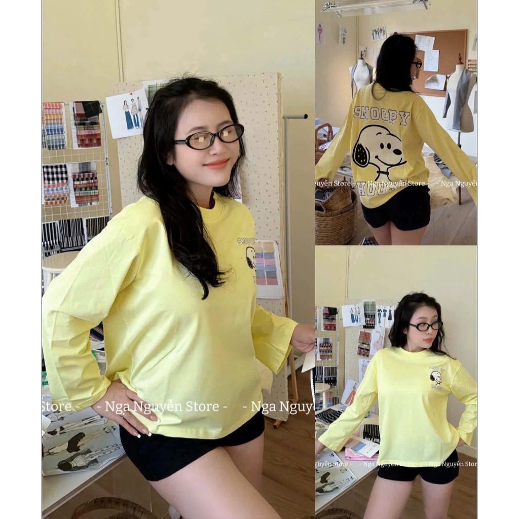 3158-SPX063- 🔥 XU HƯỚNG THỜI TRANG HOT- Áo thun phông cotton unisex nam nữ ulzzang- SNOOPY
