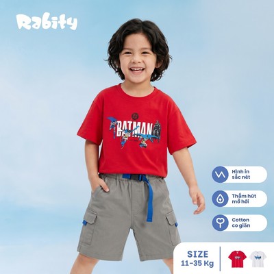  Áo thun ngắn tay Batman bé trai Rabity 100.008