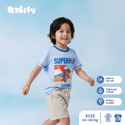   Áo thun tay ngắn Superman DC bé trai Rabity 100.007