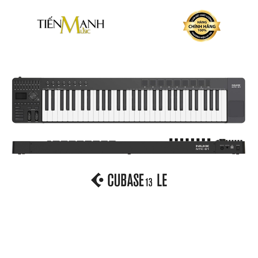 [Chính Hãng] Midi Keyboard Controller 61 Phím Nux NTK-61 - Bàn Phím Sáng Tác, Sản Xuất Producer NTK6