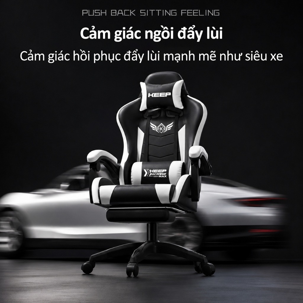 Ghế ghế máy tính chơi game, ghế ngồi lâu thoải mái dùng trong gia đình, ghế công thái học | BigBuy360 - bigbuy360.vn