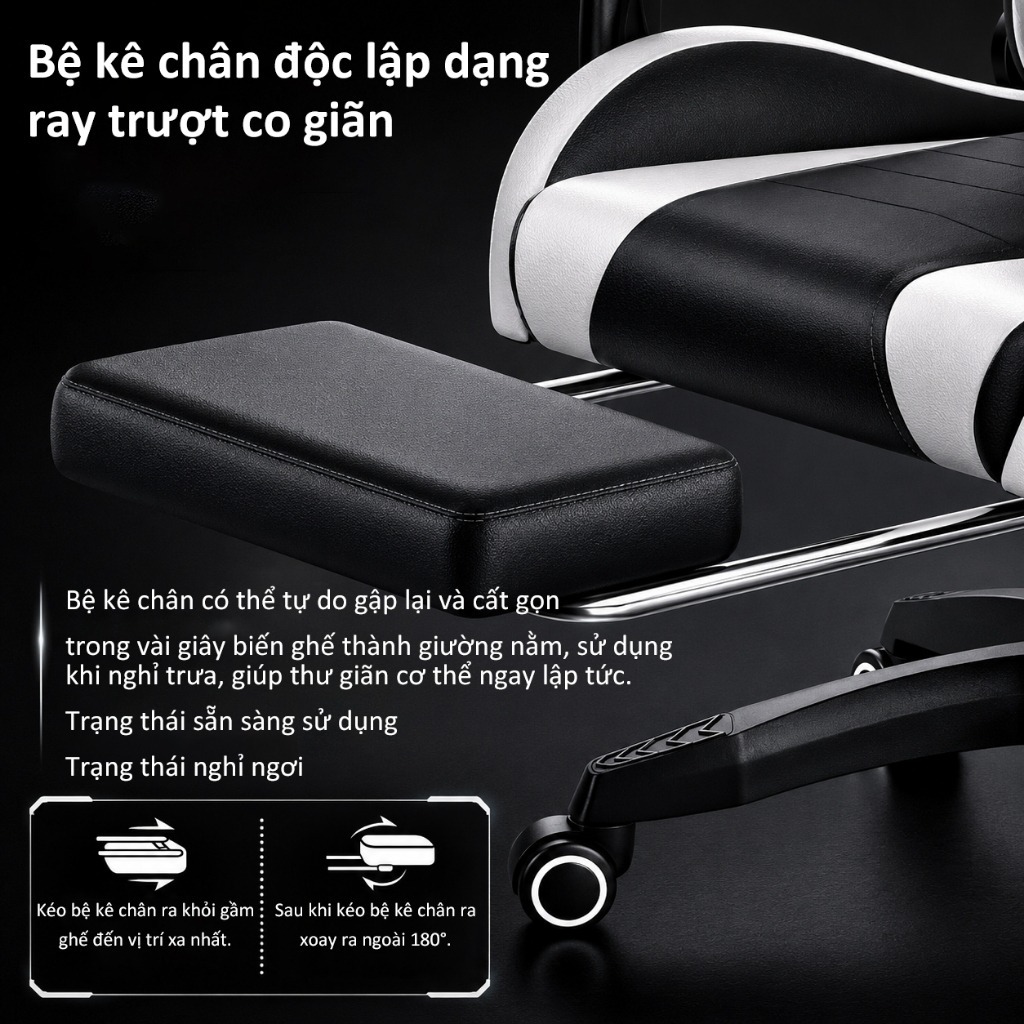 Ghế ghế máy tính chơi game, ghế ngồi lâu thoải mái dùng trong gia đình, ghế công thái học | BigBuy360 - bigbuy360.vn