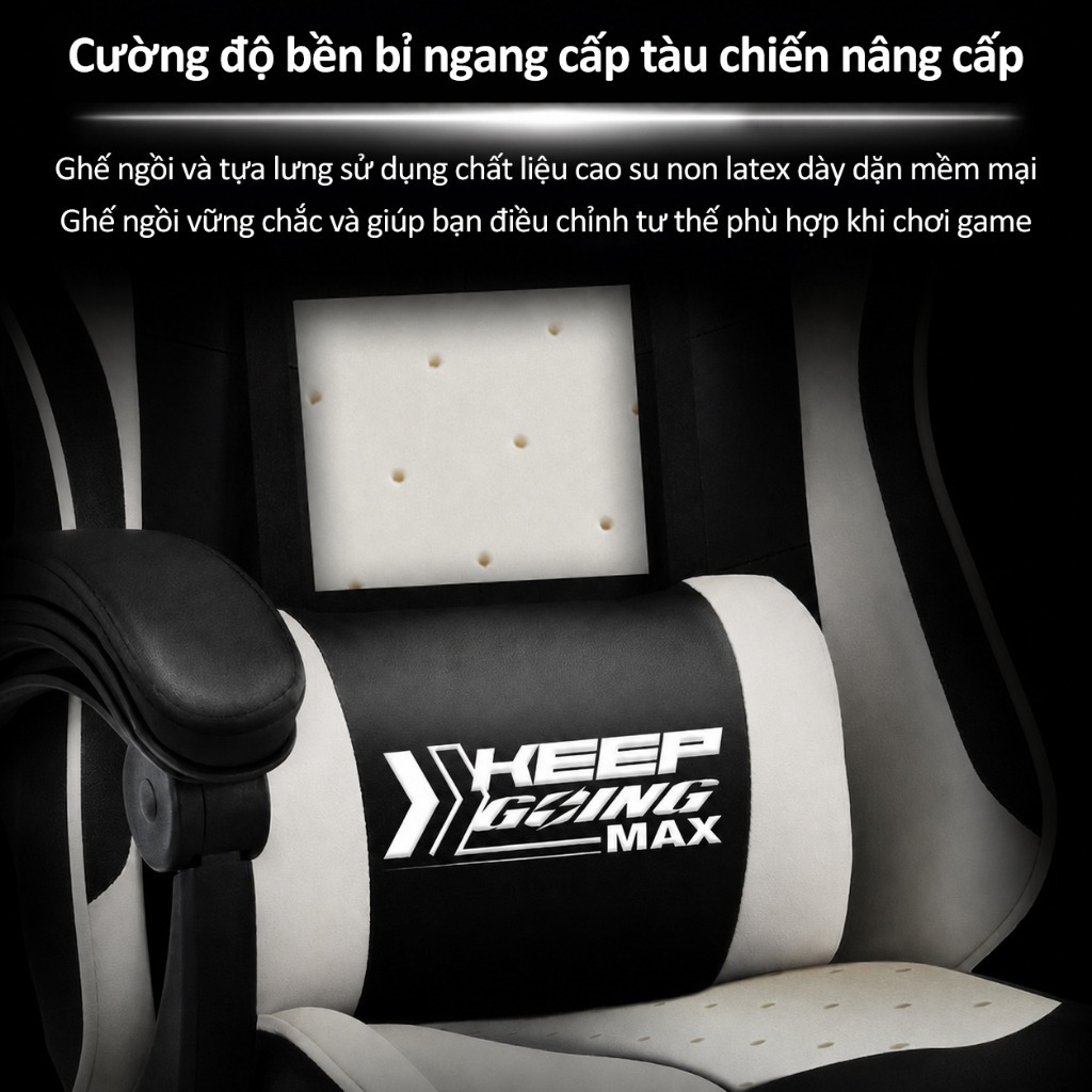 Ghế ghế máy tính chơi game, ghế ngồi lâu thoải mái dùng trong gia đình, ghế công thái học | BigBuy360 - bigbuy360.vn