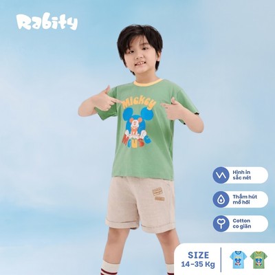   Áo thun tay ngắn Mickey Disney bé trai Rabity 500.900