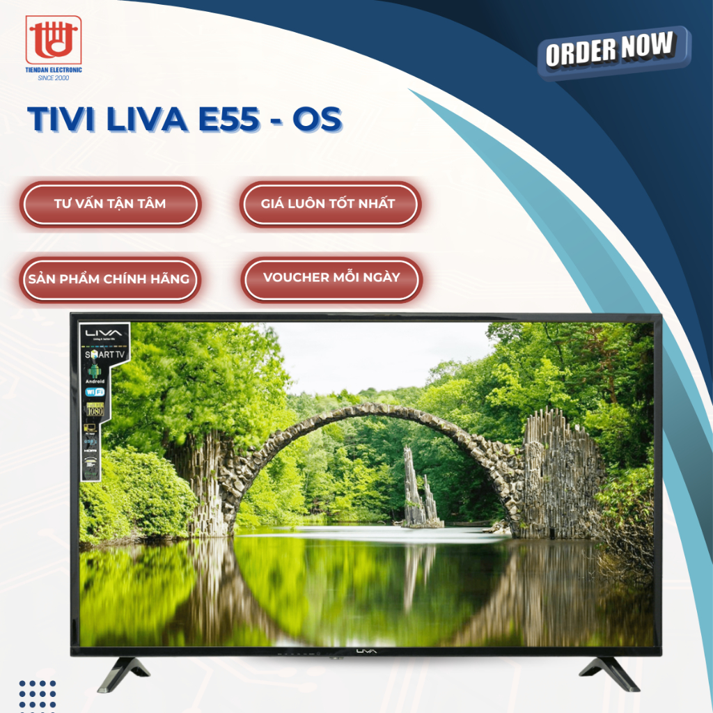 Liva Smart Tivi 4K 55 inch E55-OS