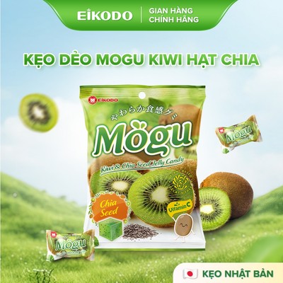 Kẹo Dẻo Bổ Sung Vitamin C Mogu Kiwi & Hạt Chia 100g Eikodo