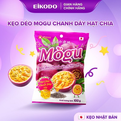 Kẹo Dẻo Mogu Chanh dây & Hạt Chia 100g EIKODO SINCE 1877