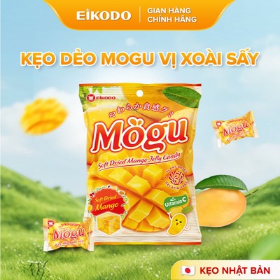 Kẹo Dẻo Bổ Sung Vitamin C Mogu Vị Xoài Sấy 100g Eikodo